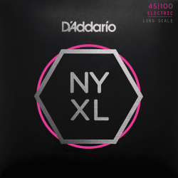 Jeu de cordes Basse New York XL Nickel filé rond 45-100
