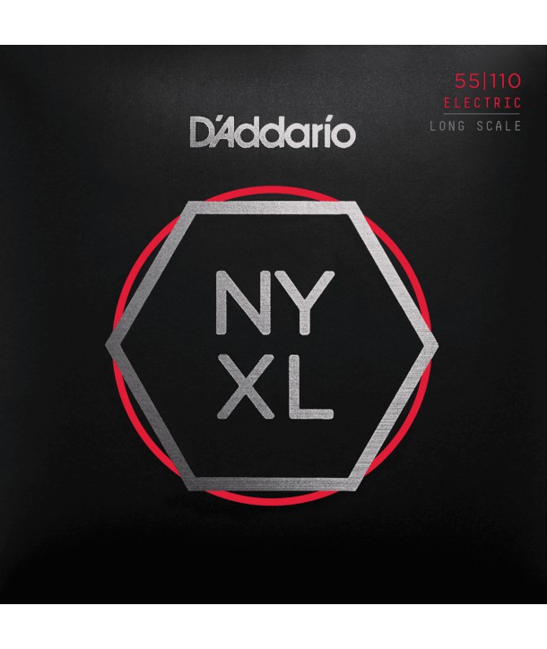 Jeu de cordes Basse New York XL Nickel filé rond 55-110