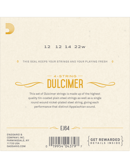 Jeu de cordes pour Dulcimer