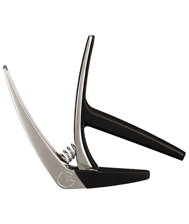 Capodastre Nashville pour guitare classique 6 cordes - argent