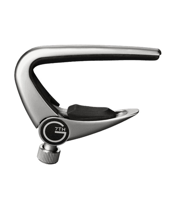 Newport Capo for 12 strings electric and acoustic guitars - silver