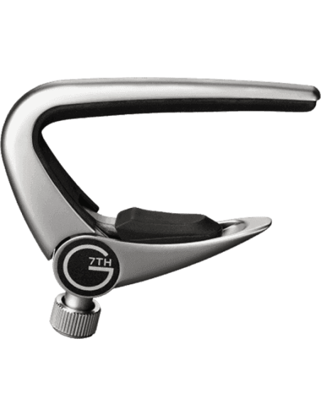 Newport Capo for 12 strings electric and acoustic guitars - silver