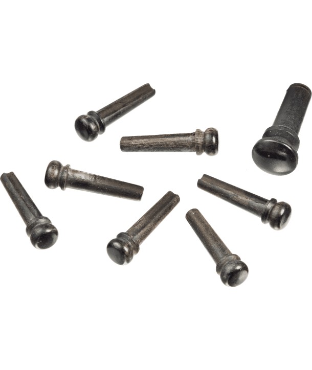 Chevilles et attache courroie en ébene 