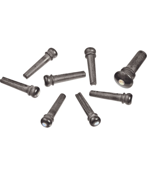 Ebony Bridge & End Pins 