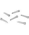 Molded Bridge Pins with End Pin, Set of 7, Ivory with Black Dot