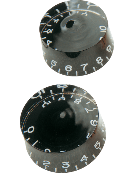 Paire de boutons de réglage speed noirs