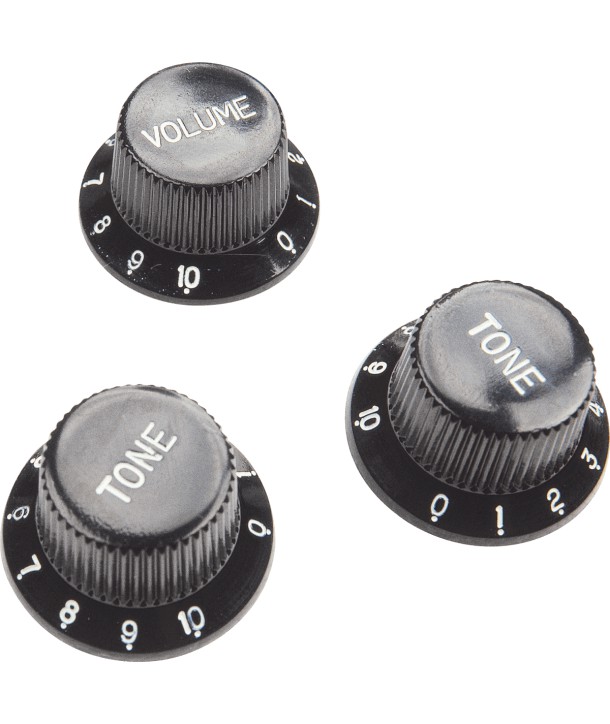 Top hat bell knob - Black