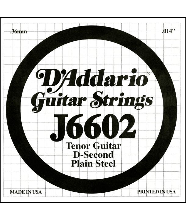 Single Tenor Guitar Plain Steel 014/J66 2nd