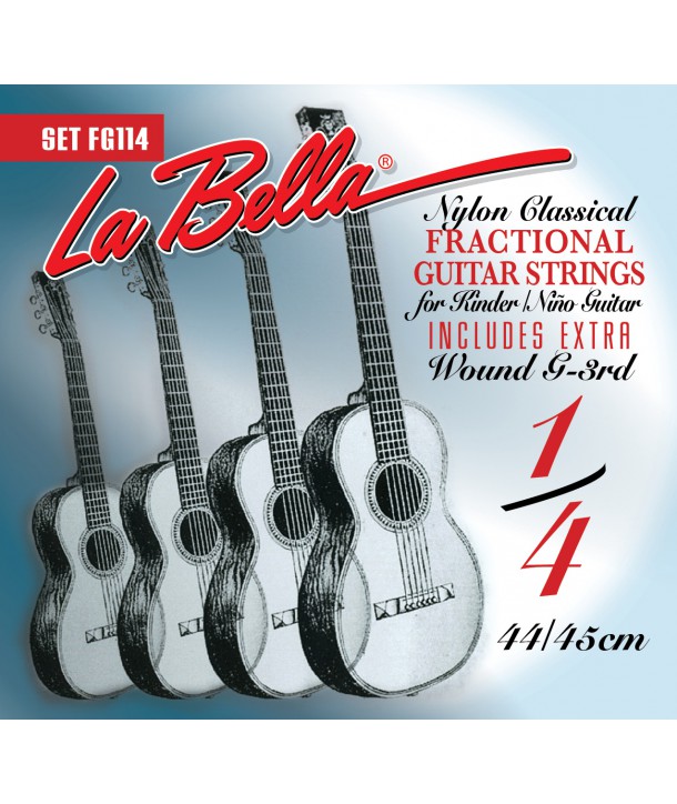 Jeu de cordes classique Fractional pour guitare 1/2