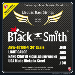 Jeu de cordes Basse AOT Coated Nickel Light 40-100 Long scale