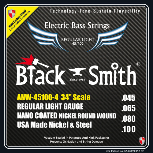 Jeu de cordes Basse AOT Coated Nickel Regular light 45-100 Long scale