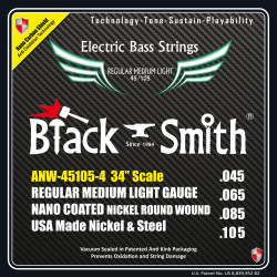 Jeu de cordes Basse AOT Coated Nickel Regular medium light 45-105 Long scale