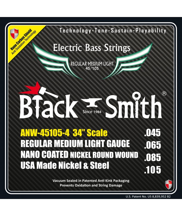 Bassgitarren Saiten AOT Coated Nickel Regular medium light 45-105 Long scale