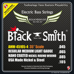 Jeu de cordes Basse AOT Coated Nickel Regular medium light 45-105 Super Long scale