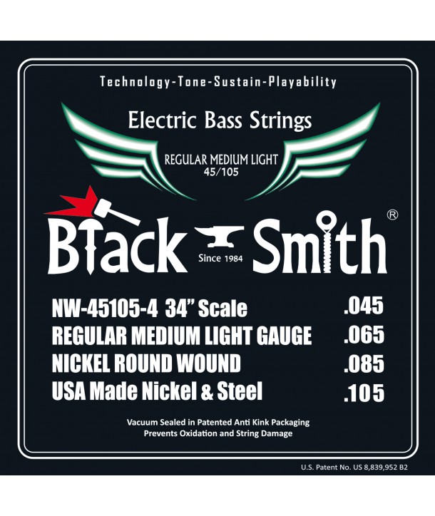Bassgitarren Saiten Nickel Round wound Regular medium light 45-105 Long scale