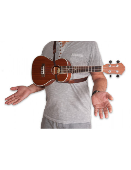 Ukulele collection Hook dual brown Strap