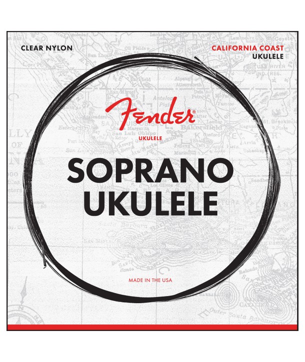 Jeu de cordes pour Ukulélé concert California coast