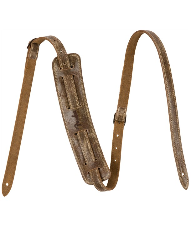 Fender Vintage-Style Distressed Leather Gurt brown