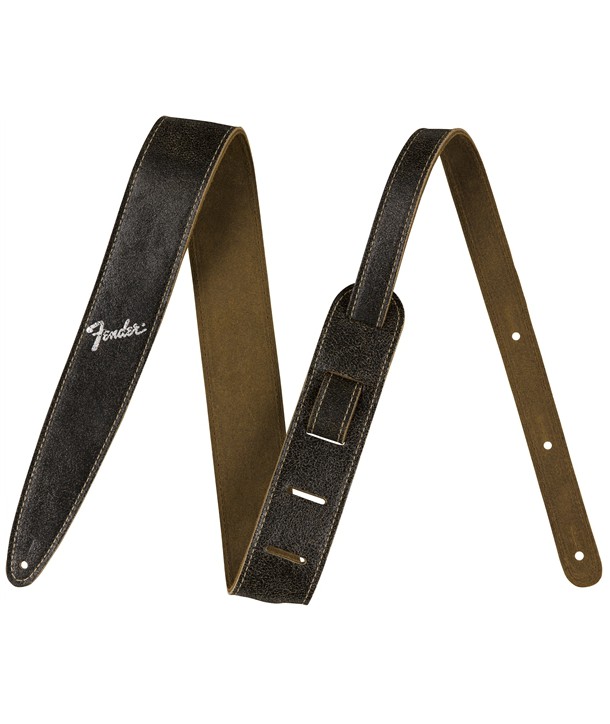 Courroie Fender 2" Distressed Leather black