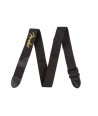 Courroie Fender Black Polyester yellow Logo