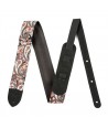 Fender 2" Paisley Denim Strap red