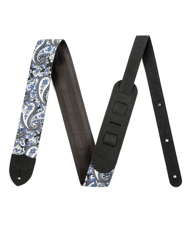 Fender 2" Paisley Denim Strap blue
