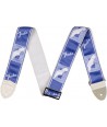2" Custom Color Fender Monogrammed Strap Lake Placid Blue
