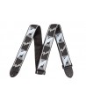 Fender 2” Monogrammed Strap Black/Light Grey/Blue