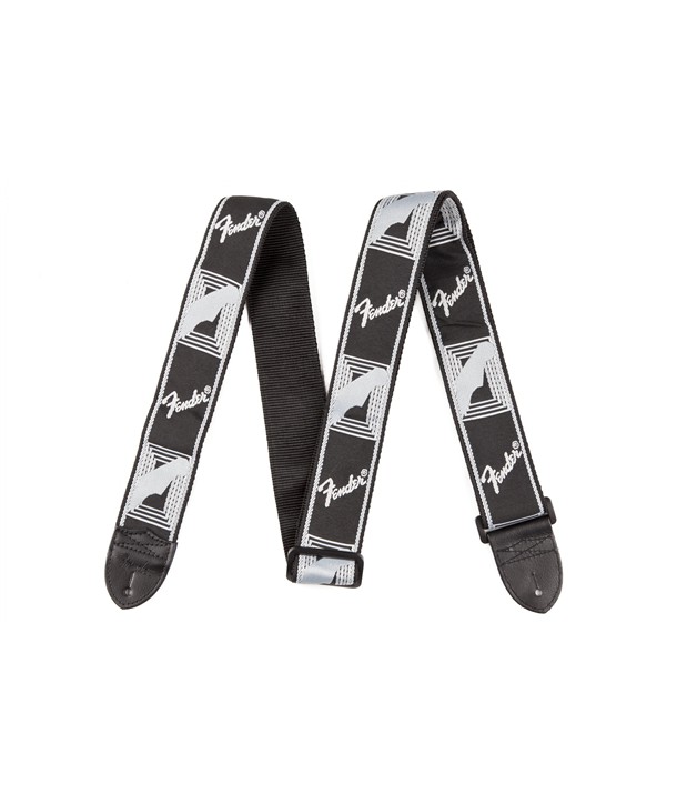 2" Fender Monogrammed Gurt Black/Light Grey/Dark Grey