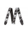 Courroie Fender 2" Monogrammed black-light grey-dark grey