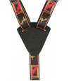 Fender Ukulele Black/Yellow/Red Strap