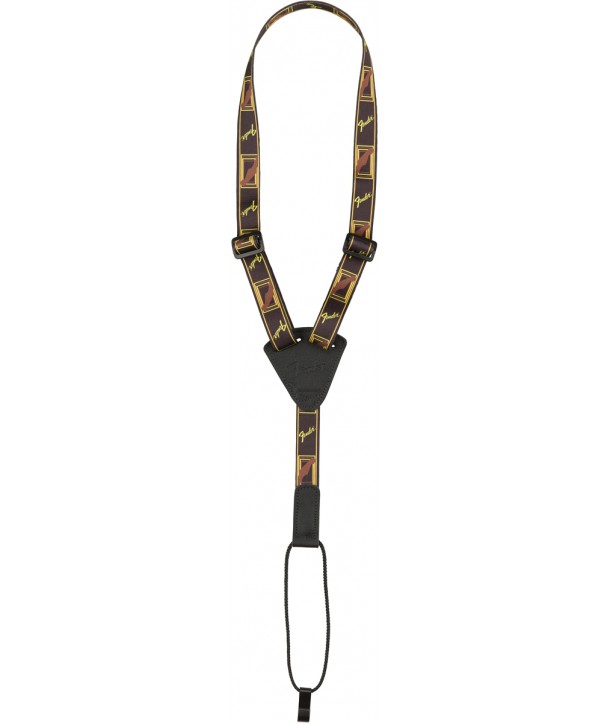 Fender Ukulele Black/Yellow/Brown Strap