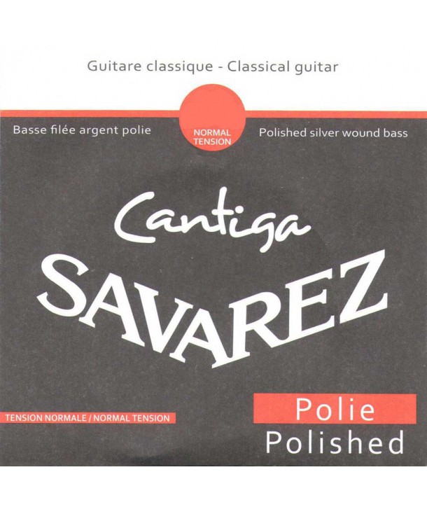 Cuerda Suelta Clásica Cantiga E 6ª entorchado plateado pulida 