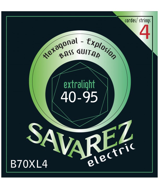 Jeu de cordes pour basse Hexagonal Explosion Extra-light 40-95