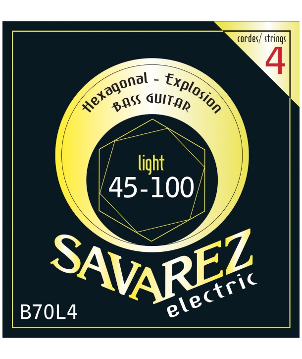 Bass strings set Hexagonal Explosion Light 45-100