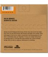 Acoustic strings set 80/20 Bronze Extra Light 10-48