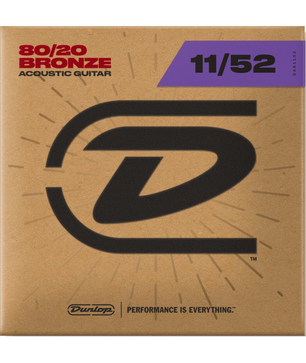 Acoustic strings set 80/20 Bronze Medium Light 11-52