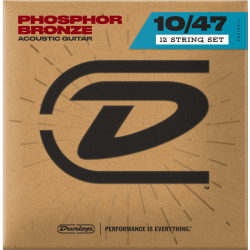 Jeu de 12 cordes Folk Phosphore Bronze Light 10-47