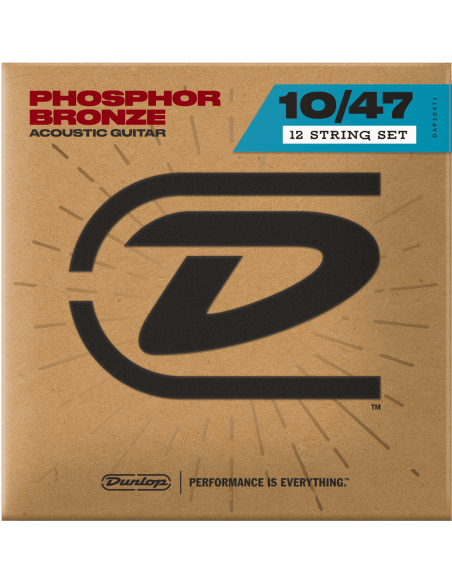 Jeu de 12 cordes Folk Phosphore Bronze Light 10-47