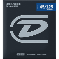 Jeu de 5 cordes pour basse  Nickel wound 45-125 