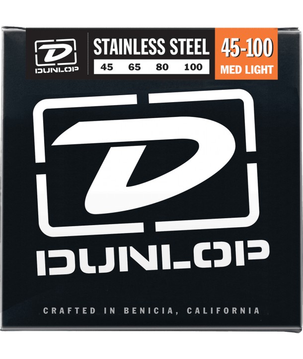Bass strings set Stainless steel Medium Light 45-100