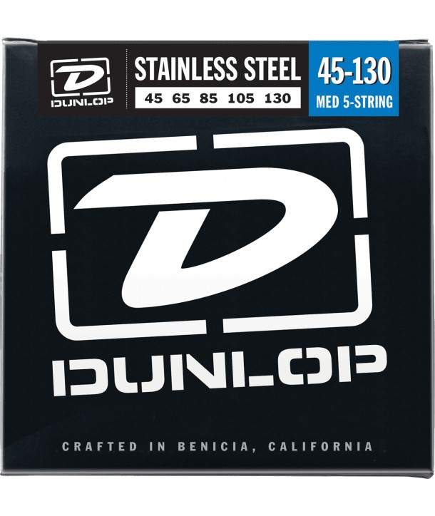 Bass 5 strings set Stainless steel Medium 45-130