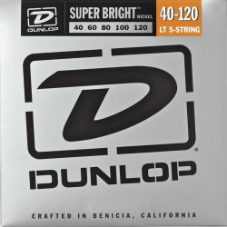 Jeu de 5 cordes pour basse  Super bright Nickel 40-120