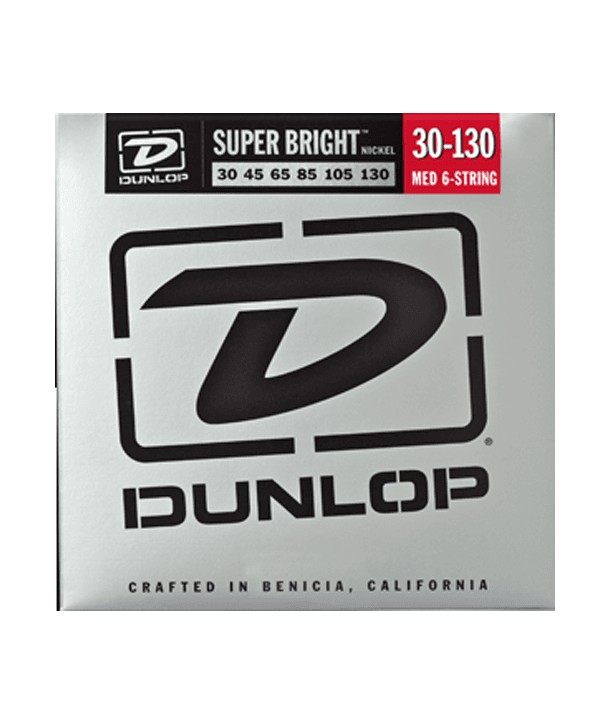 Juego de 6 cuerdas para bajo Super bright Nickel 30-130