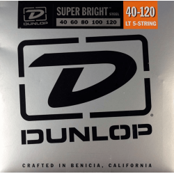 Jeu de 5 cordes pour basse  Super bright Acier 40-120