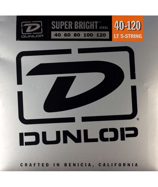 Juego de 5 cuerdas para bajo Super bright Acero 40-120 