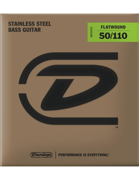 Bass strings set Stainless steel flat wound 50-110