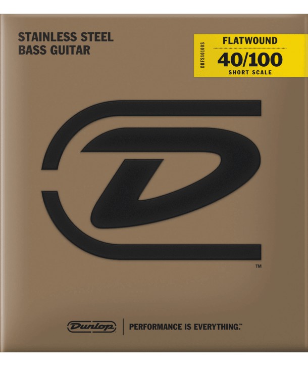 Juego de cuerdas para bajo Flatwound Acero inoxidable 40-100 Short scale