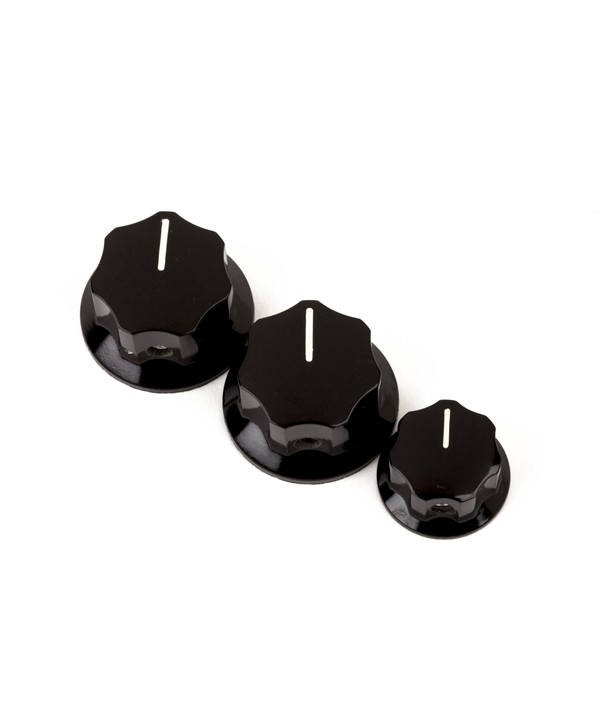 Boutons de réglage Fender Jazz Bass Black - Lot de 3