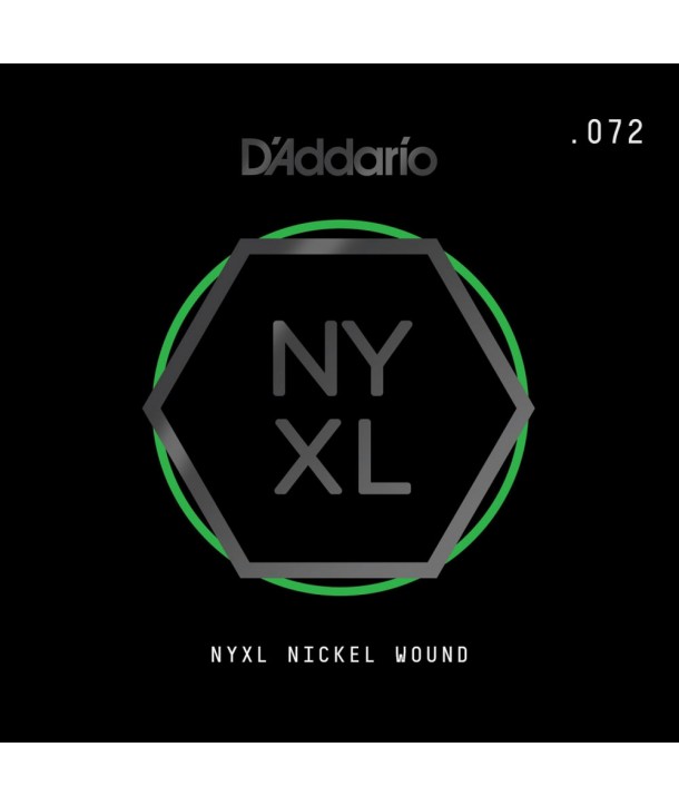 Cuerda Suelta para guitarra eléctrica NYXL Níquel Entorchado Redondo 072